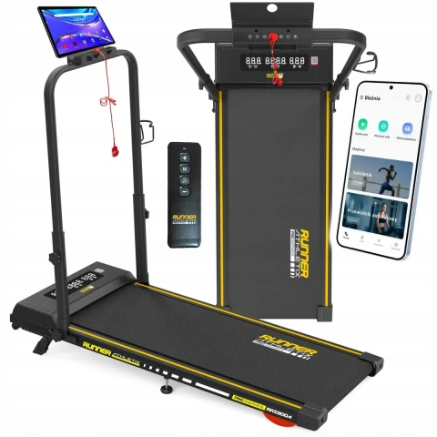 Бігова доріжка електрична Runner Athletix. До 120кг, 12км/г. Кут нахилу. Складана Беговая дорожка.