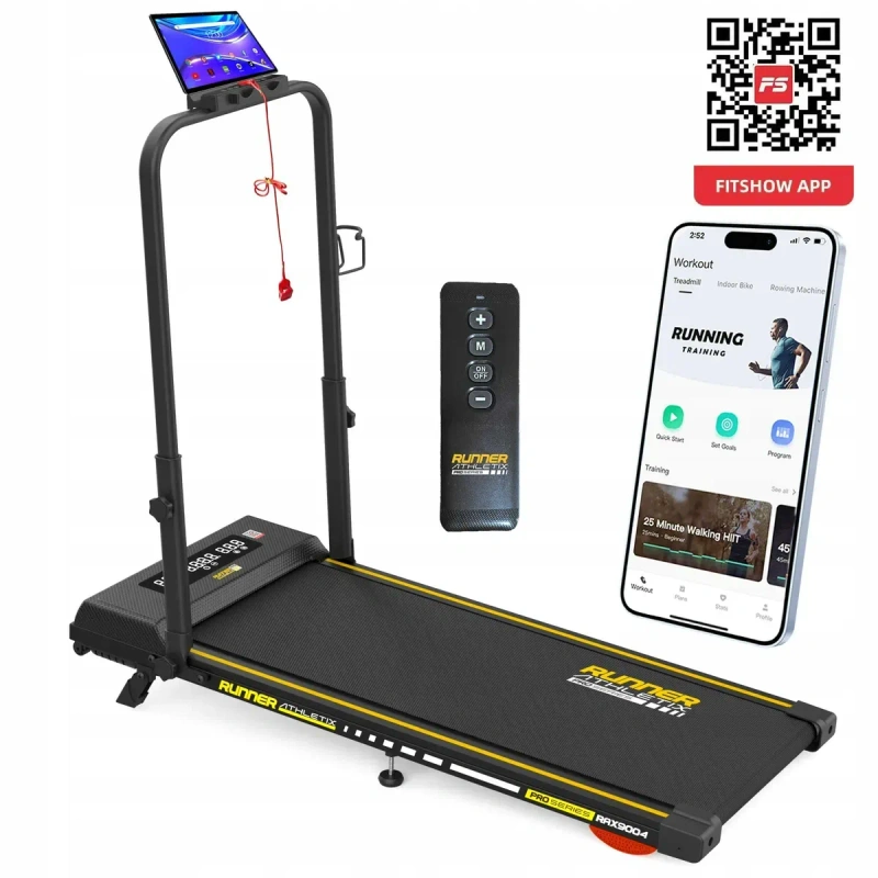Бігова доріжка електрична Runner Athletix. До 120кг, 12км/г. Кут нахилу. Складана Беговая дорожка. — фото 2