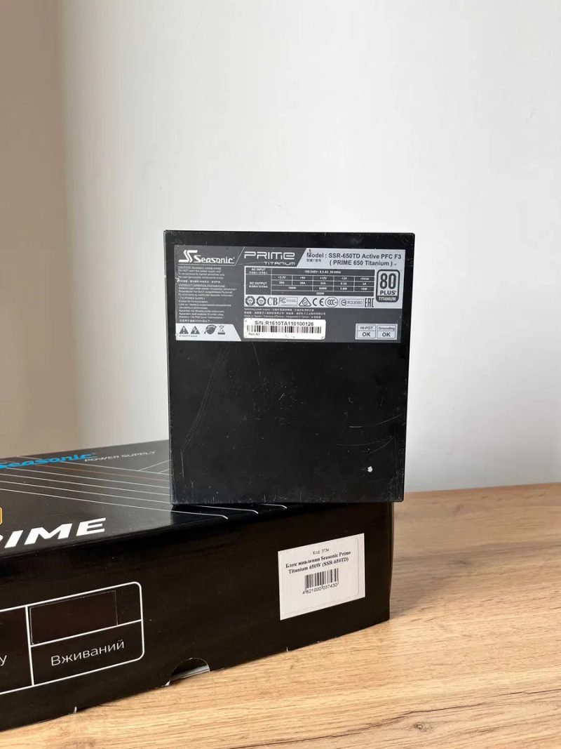 Блок живлення Seasonic Prime Titanium 650W (SSR-650TD) - 3734 — фото 6