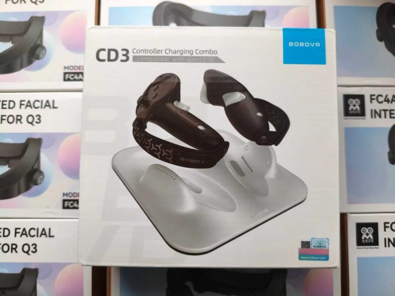 BOBOVR CD3 Controller Charging Зарядка для контроллерів +гріпси Bobovr G3 Meta quest3 / 3s — фото 8