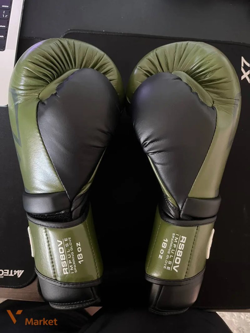 Боксерські рукавички RIVAL RB80 Impulse Khaki Green + бинти — фото 2