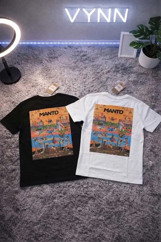 Большой Принт MANTO Society • Новая Футболка МАНТО Социенти • XS S M L XL XXL — фото 2