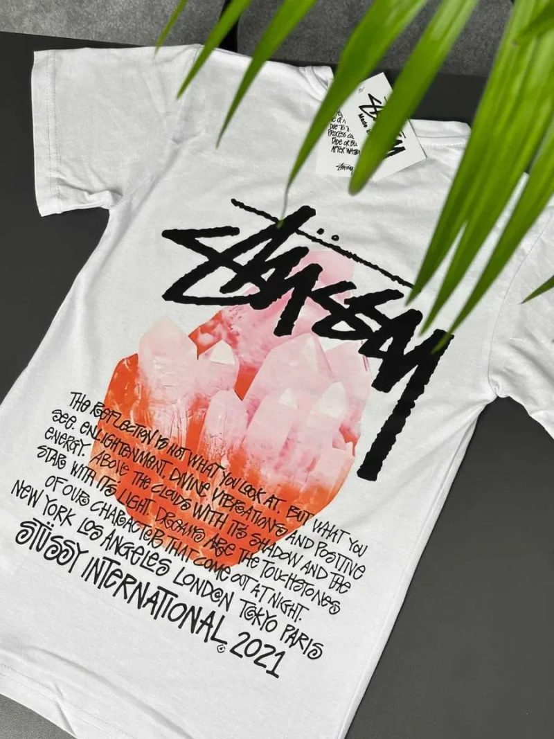 Большой Принт Stussy Fuzzy Dice • Новая Футболка Стусси Фуззи Дайс • XS S M L XL XXL — фото 3