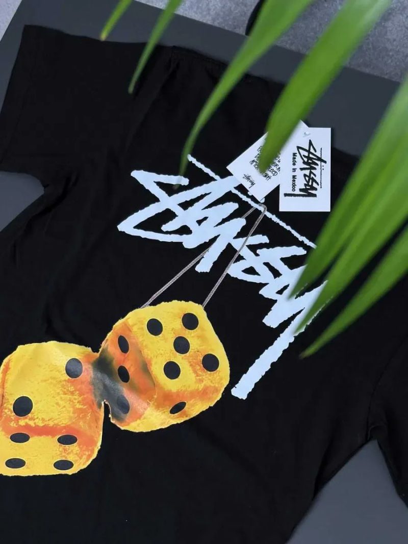 Большой Принт Stussy Fuzzy Dice • Новая Футболка Стусси Фуззи Дайс • XS S M L XL XXL — фото 4