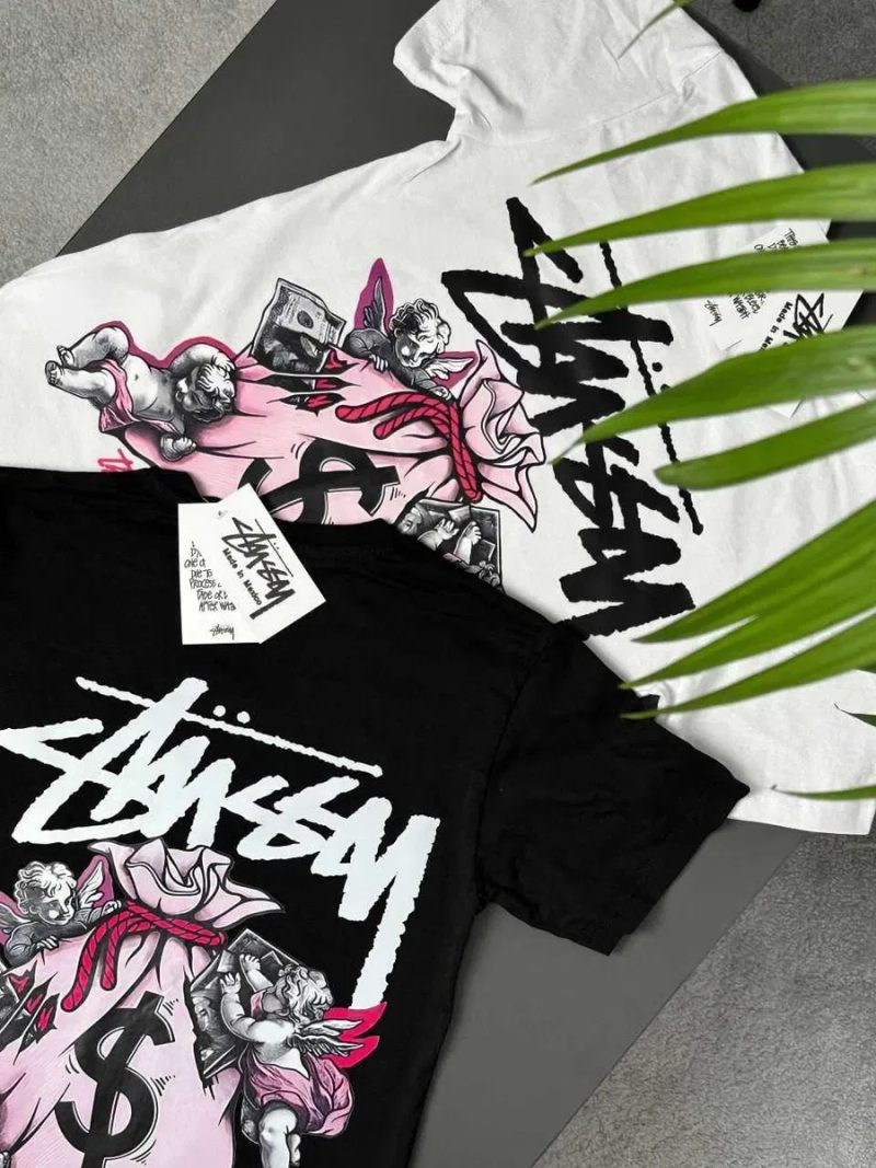 Большой Принт Stussy Fuzzy Dice • Новая Футболка Стусси Фуззи Дайс • XS S M L XL XXL — фото 7