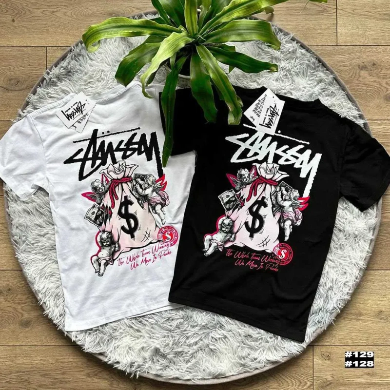 Большой Принт Stussy Fuzzy Dice • Новая Футболка Стусси • XS S M L XL XXL — фото 2