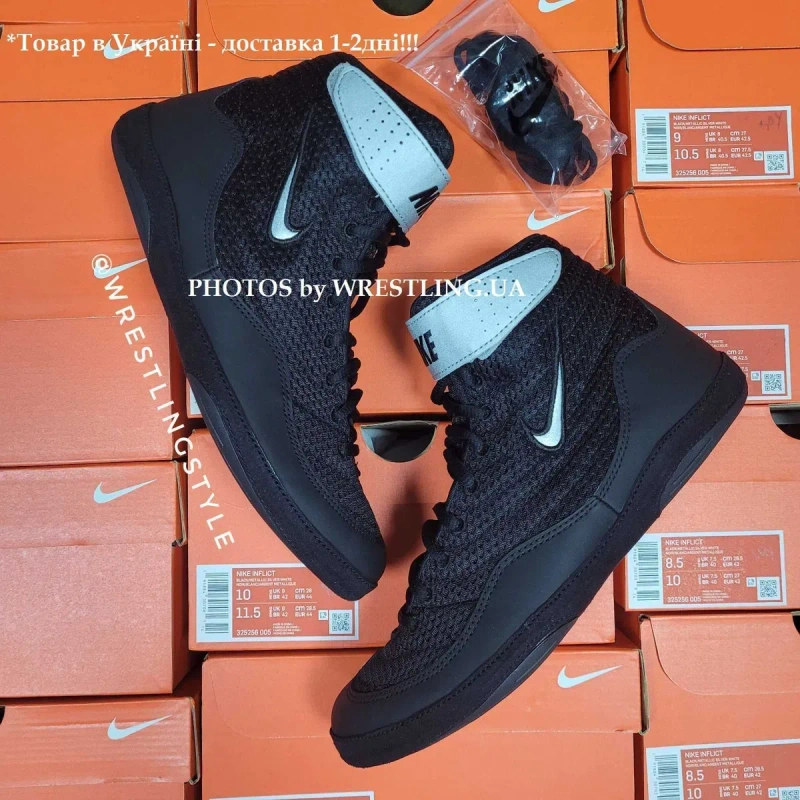 БОРЦОВКИ Nike Inflict 3, взуття для боротьби, боксерки найк оригінал — фото 4