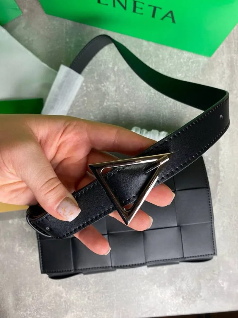 Bottega Veneta Cassette сумка чорна шкіряна чоловіча мужская — фото 4