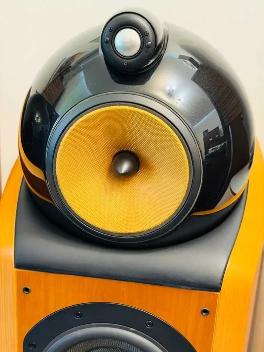 Bowers & Wilkins 802D — та самая, с которой началась эпоха Diamond ℹ️ фирменный жёлтый кевларовый среднечастотник | Cherrywood, идеал, коробки — фото 4