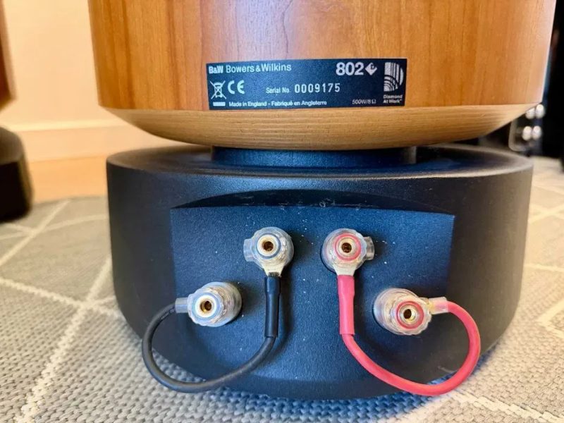 Bowers & Wilkins 802D — та самая, с которой началась эпоха Diamond ℹ️ фирменный жёлтый кевларовый среднечастотник | Cherrywood, идеал, коробки — фото 8