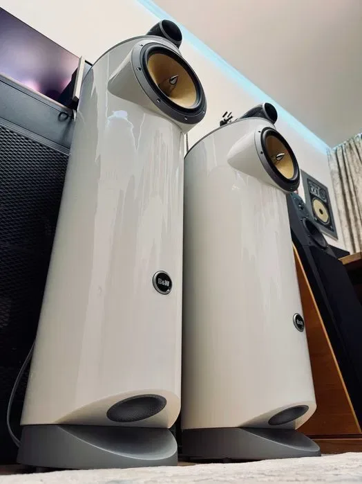 Bowers & Wilkins Signature Diamond 40th — лимитка 1000 пар на весь мир ℹ️ алмазный твитер, мрамор Grigio Carnico, дизайн Kenneth Grange | Англия — фото 3