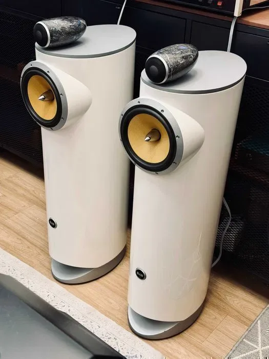Bowers & Wilkins Signature Diamond 40th — лимитка 1000 пар на весь мир ℹ️ алмазный твитер, мрамор Grigio Carnico, дизайн Kenneth Grange | Англия — фото 6