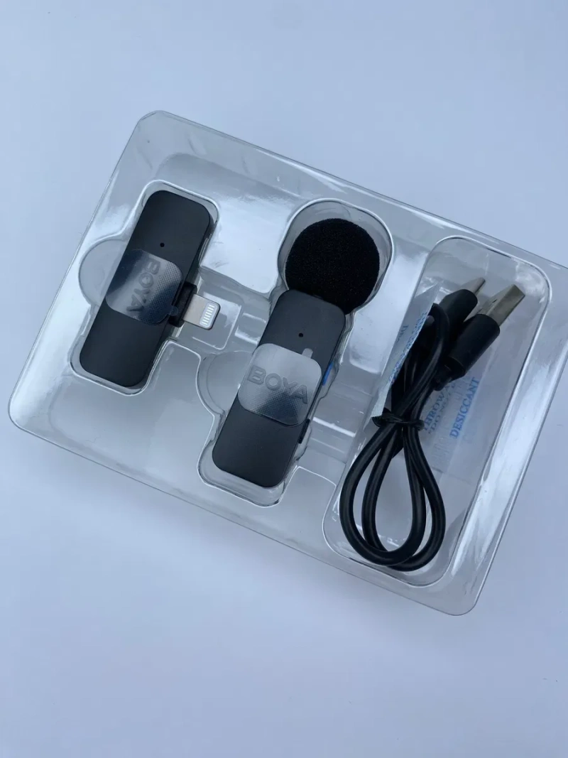 BOYA BY-V1 — новий бездротовий петличний мікрофон для IPhone/Android (Type-C / Lightning) для відео, блогів, стрімів +Гарантія — фото 4