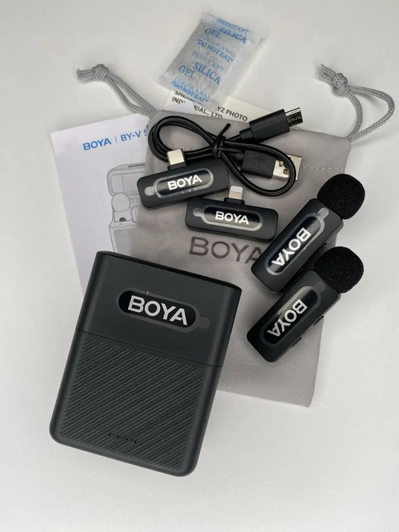 BOYA BY-V30 COMBO — бездротовий петличний мікрофон для IPhone/Android +кейс для відео, блогів, стрімів +Гарантія — фото 3