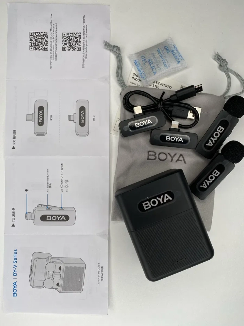 BOYA BY-V30 COMBO — бездротовий петличний мікрофон для IPhone/Android +кейс для відео, блогів, стрімів +Гарантія — фото 7