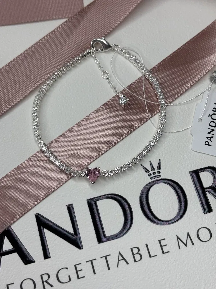 Браслет Пандора Pandora Червоне серце, Біле серце, Рожеве серце — фото 2