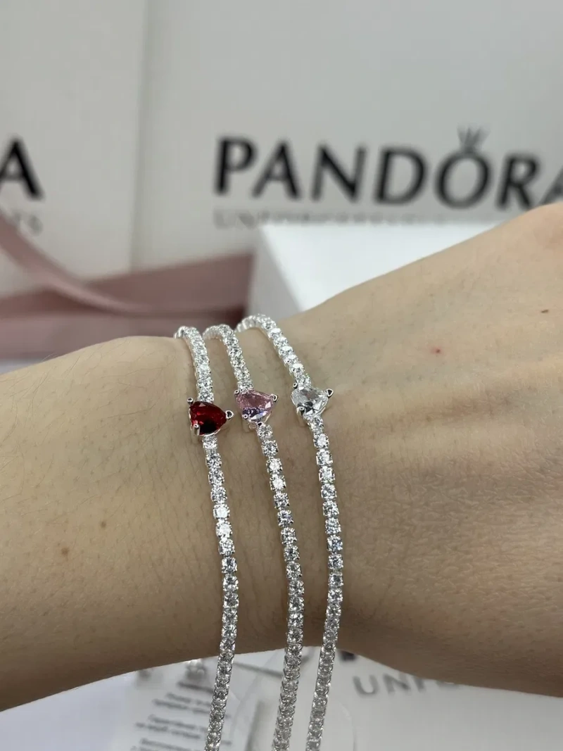 Браслет Пандора Pandora Червоне серце, Біле серце, Рожеве серце — фото 5