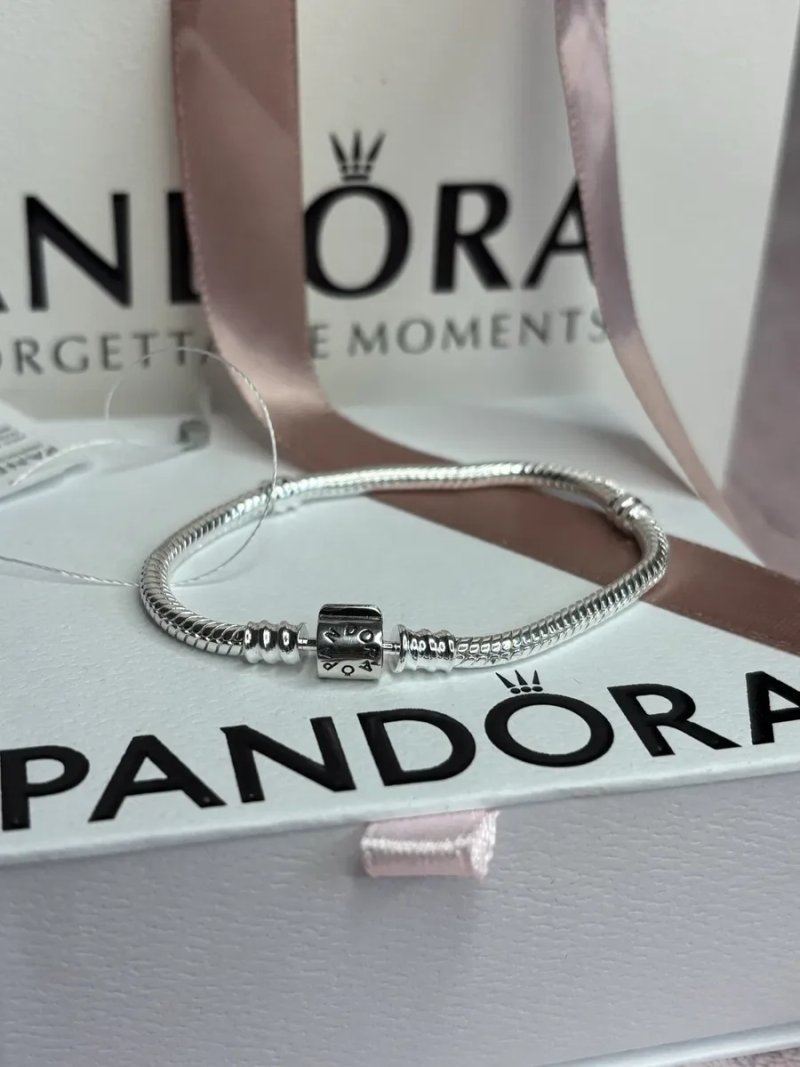 Браслет Pandora S925 + шарм у подарунок, кулькова застібка — фото 4