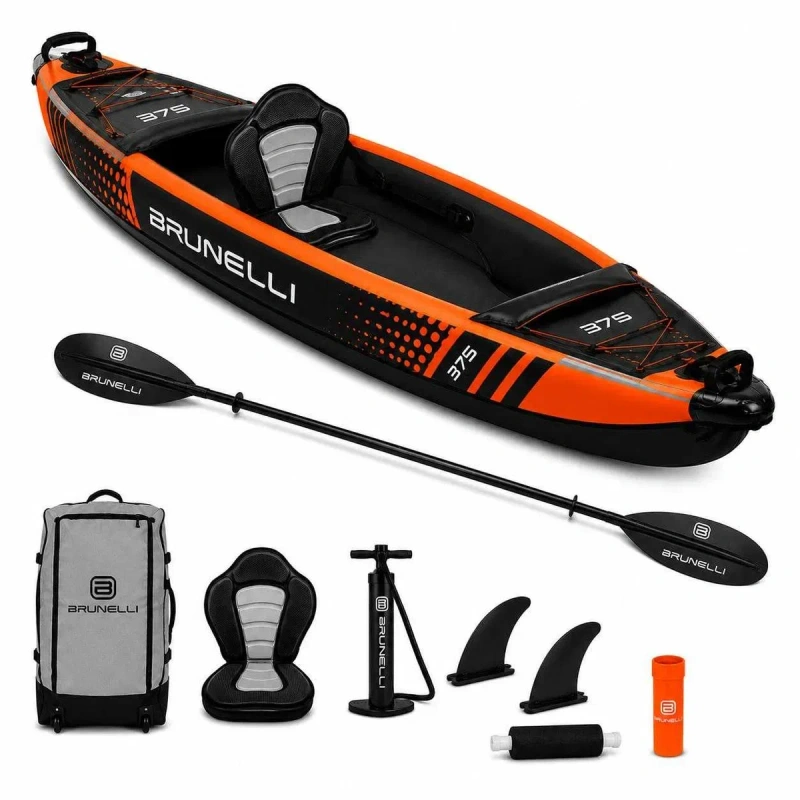 BRUNELLI 375 RAPTOR 100% Дропстіч 1 місце КАЯК Kayak Molveno байдарка SUP САП дошка 2 шари слоя доска надувна Aqua Marina Tomahawk AIR C K AquaMarina — фото 4