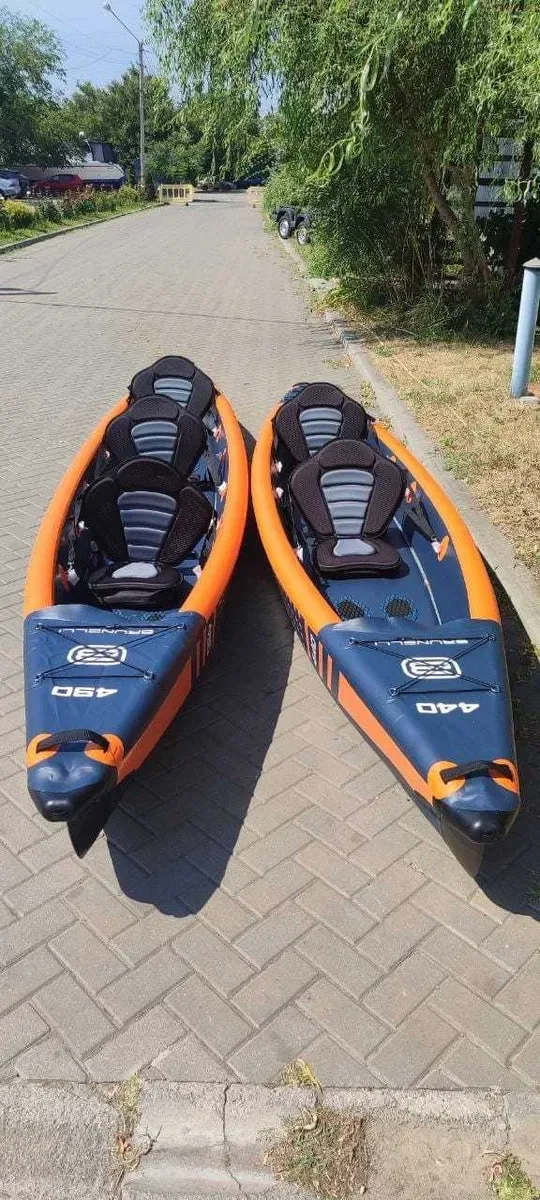 BRUNELLI 490 RAPTOR 100% Дропстіч 3 місця КАЯК Kayak Molveno байдарка SUP САП дошка 2 шари слоя доска надувна Aqua Marina Tomahawk AIR C K AquaMarina — фото 3
