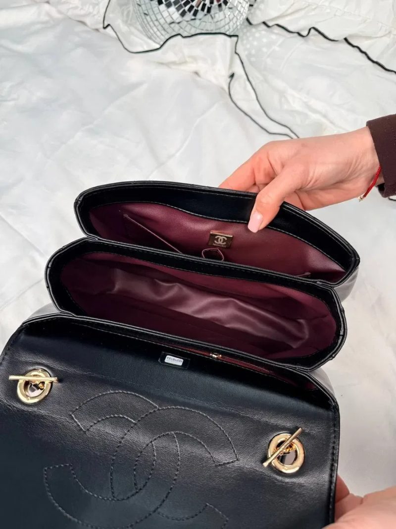 Chanel Coco Handle Black with Gold Hardware / жіноча сумочка / сумка Шанель — фото 8
