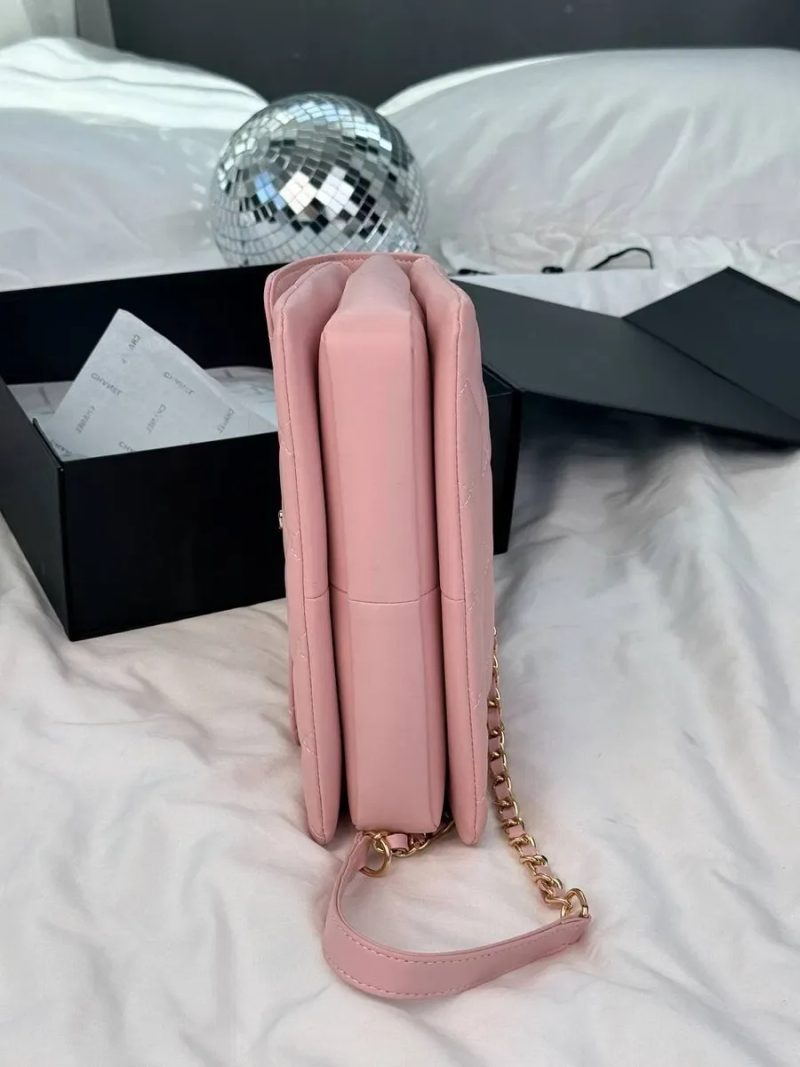 Chanel Coco Handle Pink with Gold Hardware / женская сумочка Шанель — фото 5