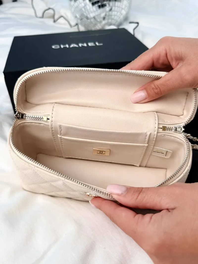 Chanel Vanity Case Ivory premium / Chanel Vanity / жіноча сумочка / сумка шанель — фото 4