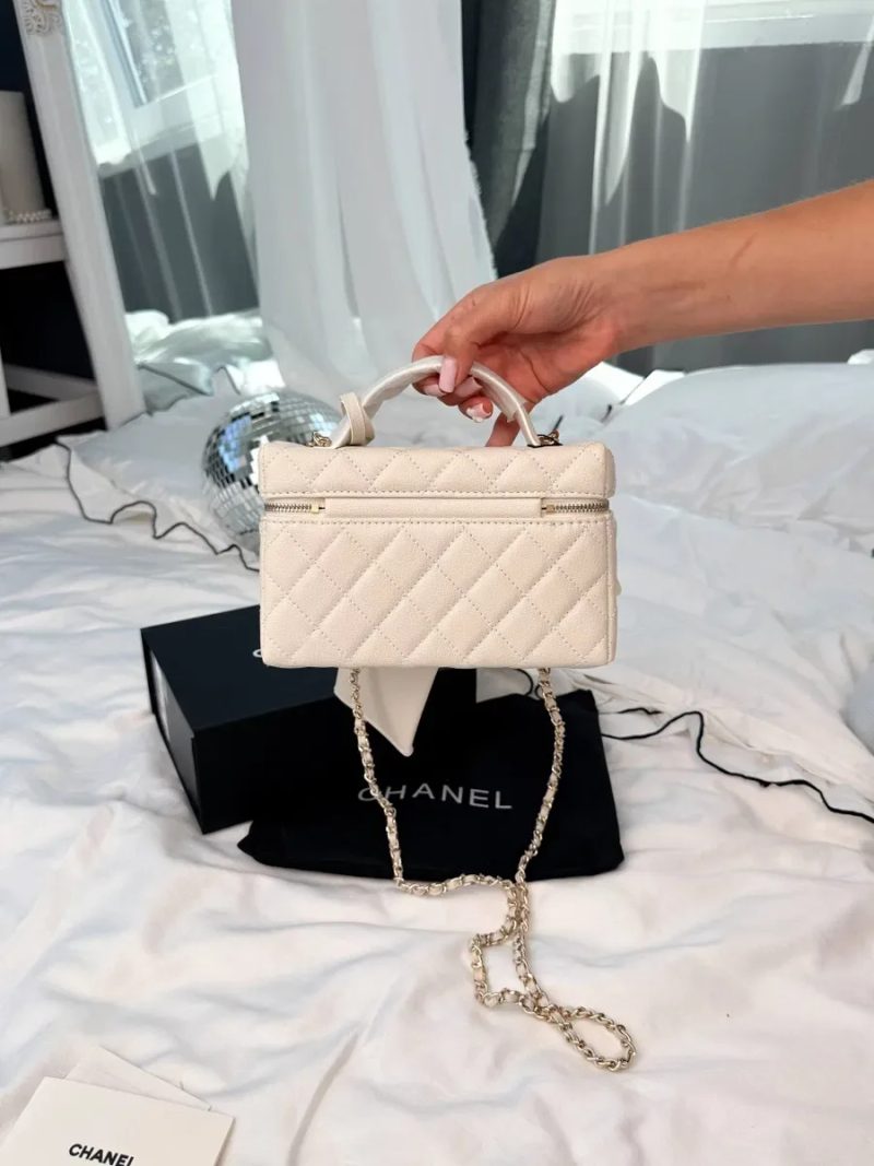 Chanel Vanity Case Ivory premium / Chanel Vanity / жіноча сумочка / сумка шанель — фото 5