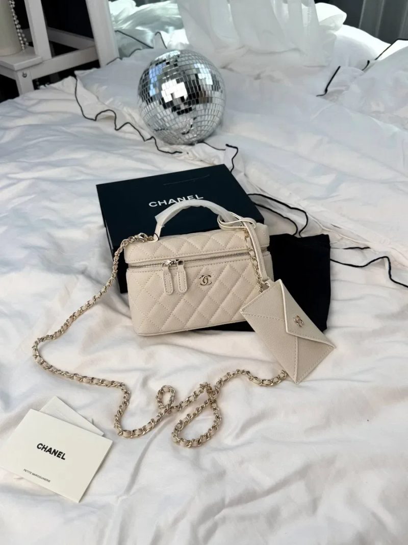 Chanel Vanity Case Ivory premium / Chanel Vanity / жіноча сумочка / сумка шанель — фото 8