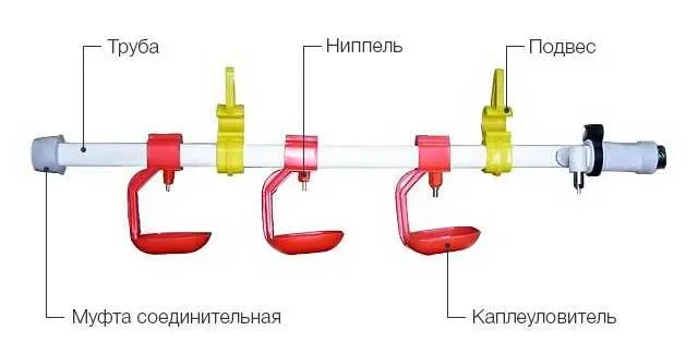 Чашкові напувалки для птахів, поилки чашечные на 5 или 10 поилок — фото 8