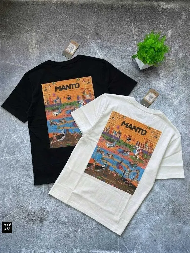 Черная / Белая | Новая Футболка MANTO Gloves | Большой Принт МАНТО Перчатки | XS S M L XL XXL — фото 2
