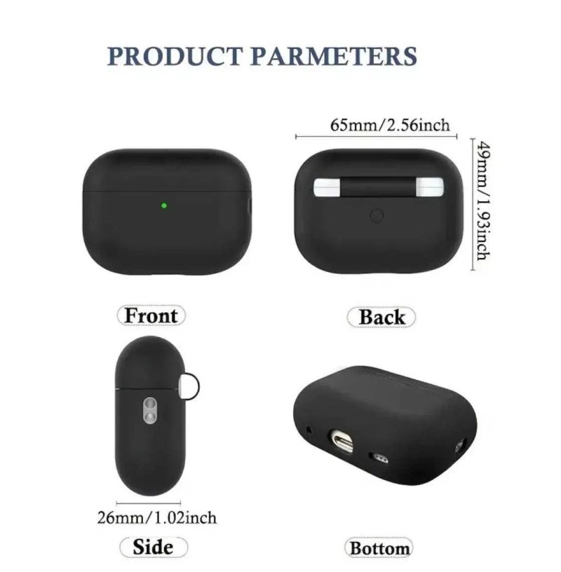 Чохол силіконовий для навушників Apple AirPods Pro 2 чехол силиконовый — фото 3