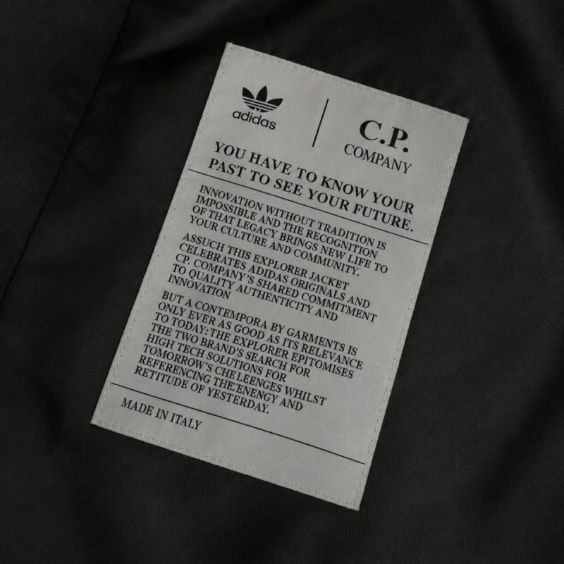 Чоловіча куртка-вітровка Adidas x C.P. Company з окулярами в капюшоні, чорна, розміри XS, S, M, L, XL, XXL — фото 8