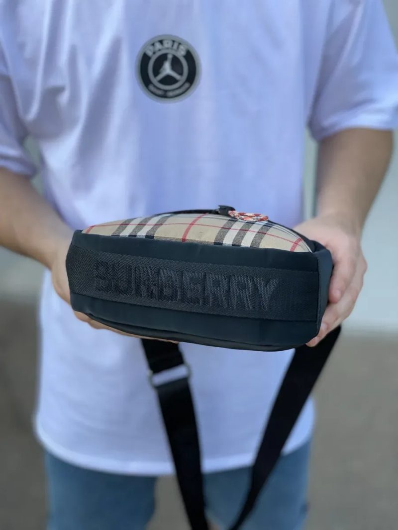Чоловіча сумка Burberry мужская сумка барсетка мессенджер через плечо — фото 4