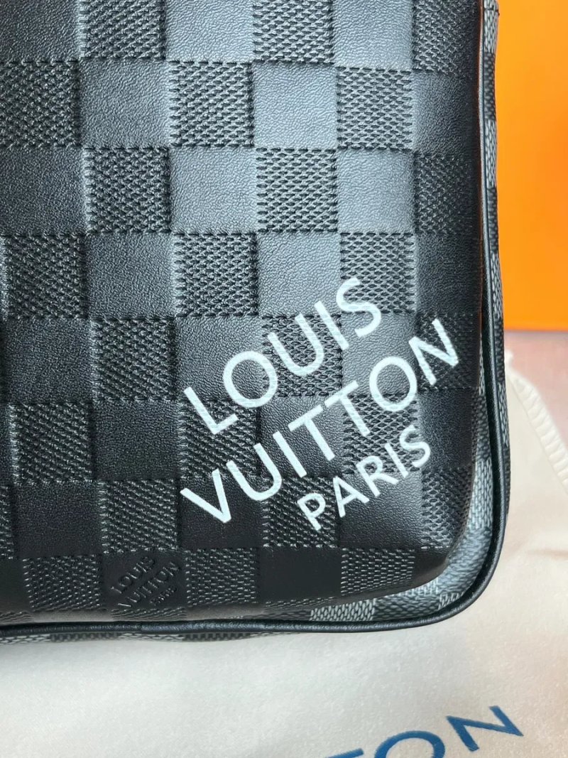 Чоловіча сумка слінг натуральна шкіра Louis Vuitton SlingBag avenue LV — фото 3