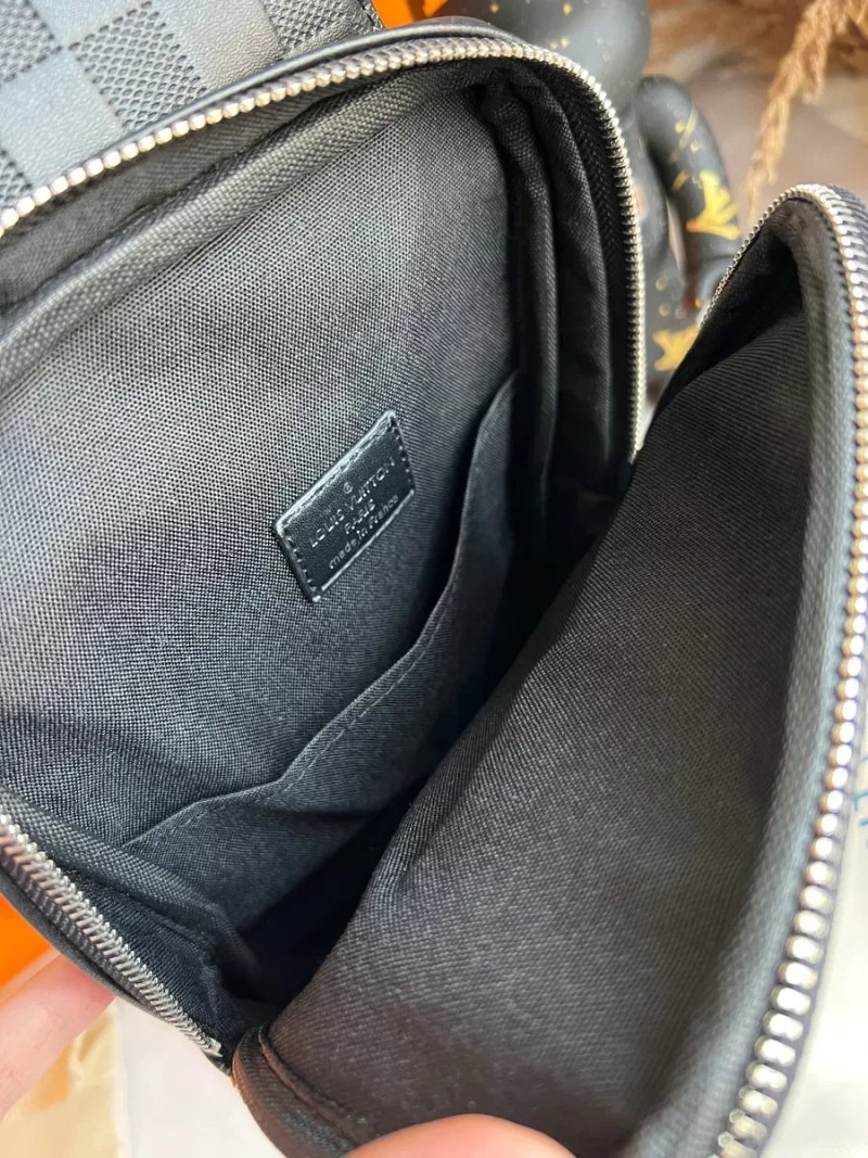 Чоловіча сумка слінг натуральна шкіра Louis Vuitton SlingBag avenue LV — фото 7