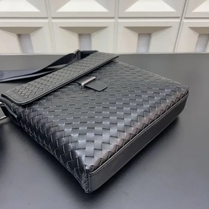 Чоловіча сумка з натуральної шкіри bottega veneta сумка мужская кожа — фото 8