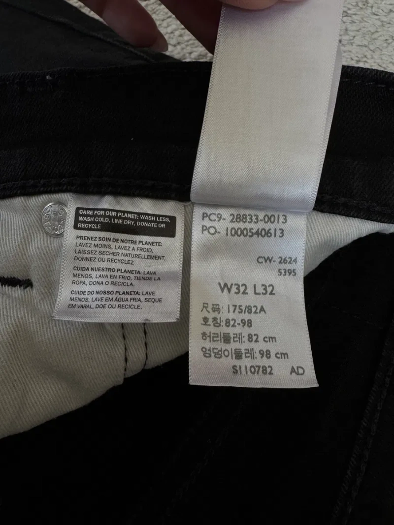 Чоловічі чорні джинси Levi’s — фото 8
