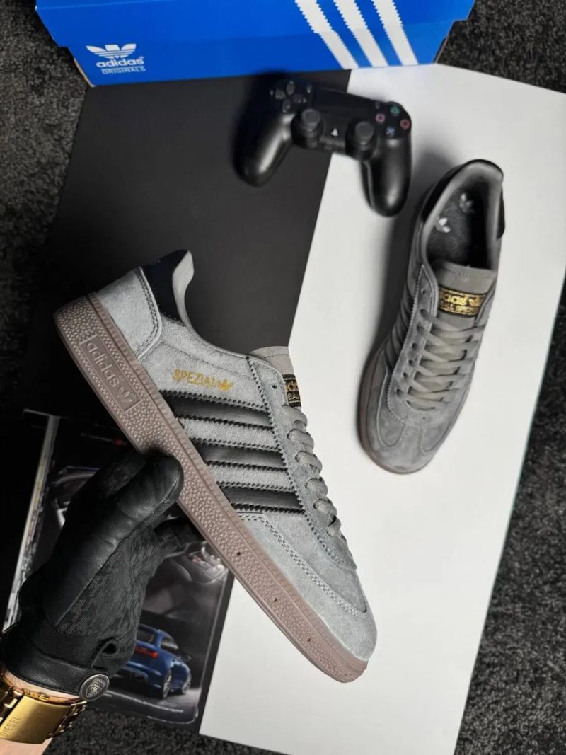 Чоловічі кросівки адідас Adidas Handball Spezial M Grey Black [41-45] — фото 3