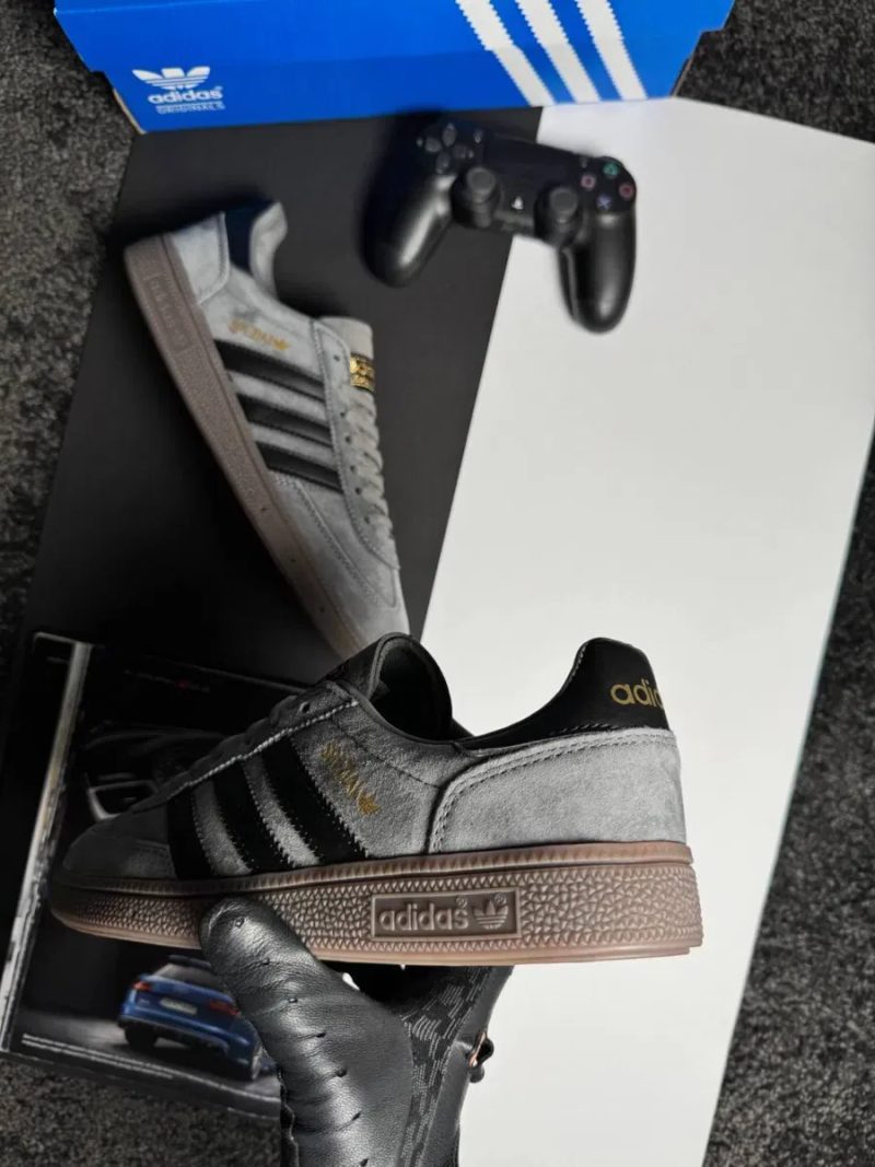 Чоловічі кросівки адідас Adidas Handball Spezial M Grey Black [41-45] — фото 4