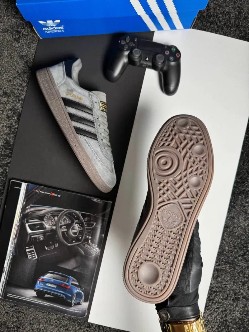 Чоловічі кросівки адідас Adidas Handball Spezial M Grey Black [41-45] — фото 6