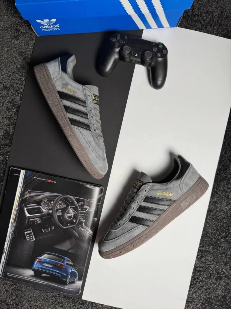 Чоловічі кросівки адідас Adidas Handball Spezial M Grey Black [41-45] — фото 8