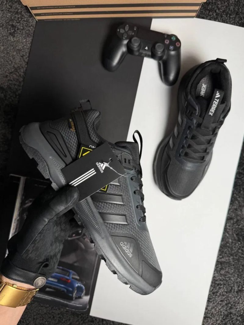 Чоловічі кросівки адідас Adidas Terrex GTX Dark Grey Black [41-46] — фото 3