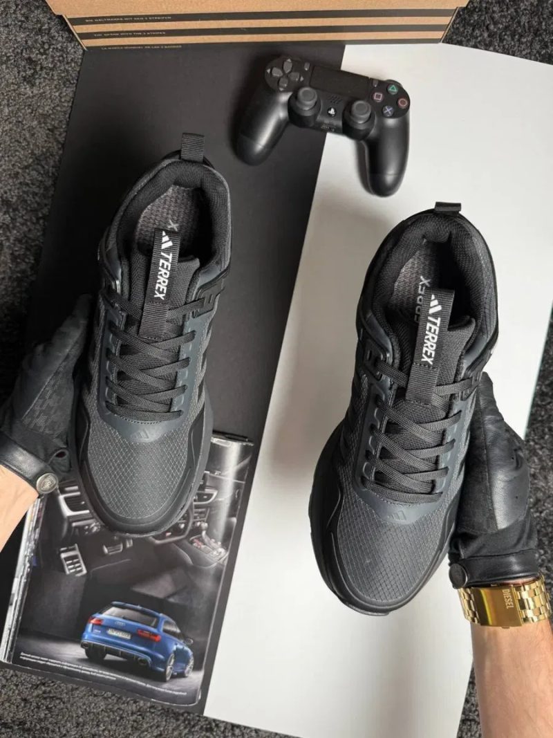 Чоловічі кросівки адідас Adidas Terrex GTX Dark Grey Black [41-46] — фото 7