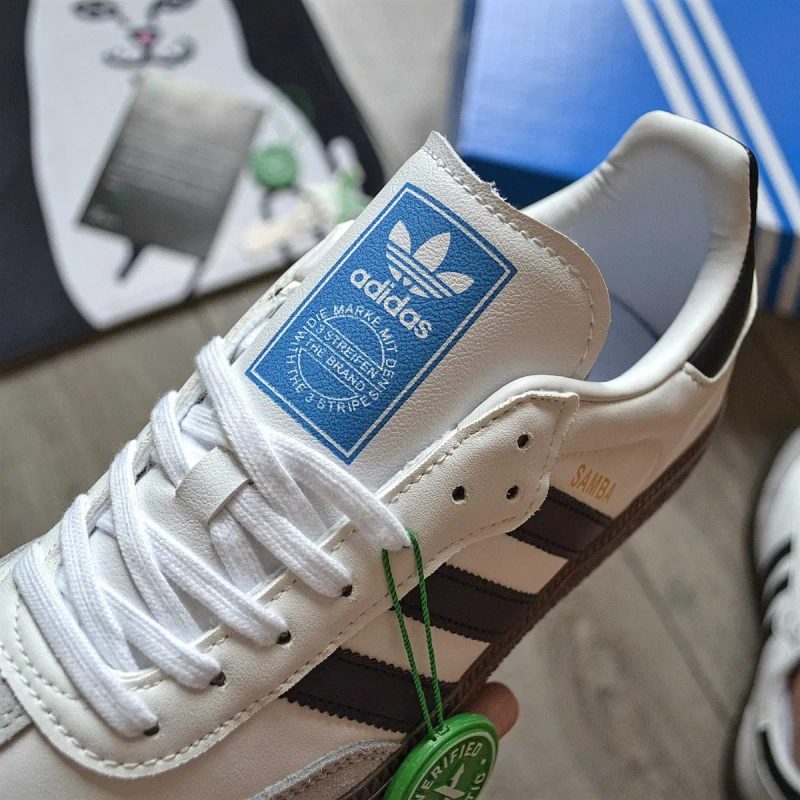 Чоловічі кросівки Adidas Samba OG 'Cloud White/Core Black/Gum' Розміри 40-44 — фото 5