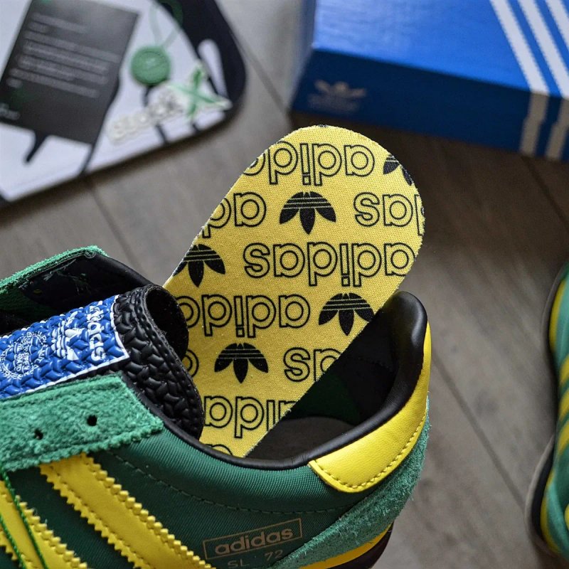 Чоловічі кросівки Adidas SL 72 RS 'Green/Yellow/Core Black' Розміри 40-45 — фото 5