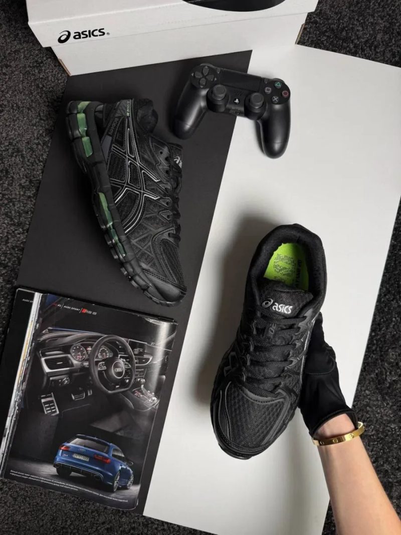 Чоловічі кросівки асікс гель каяно ASICS GEL-KAYANO 20 Black Green [41-45] — фото 2