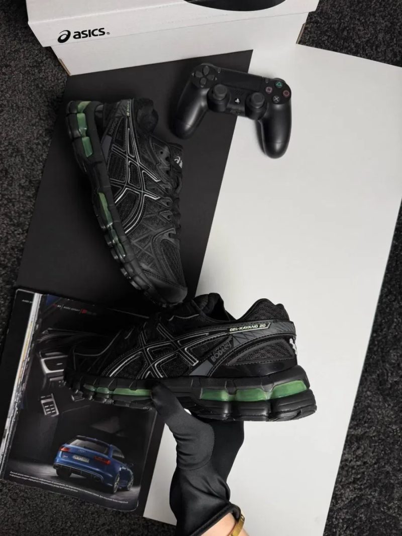 Чоловічі кросівки асікс гель каяно ASICS GEL-KAYANO 20 Black Green [41-45] — фото 4
