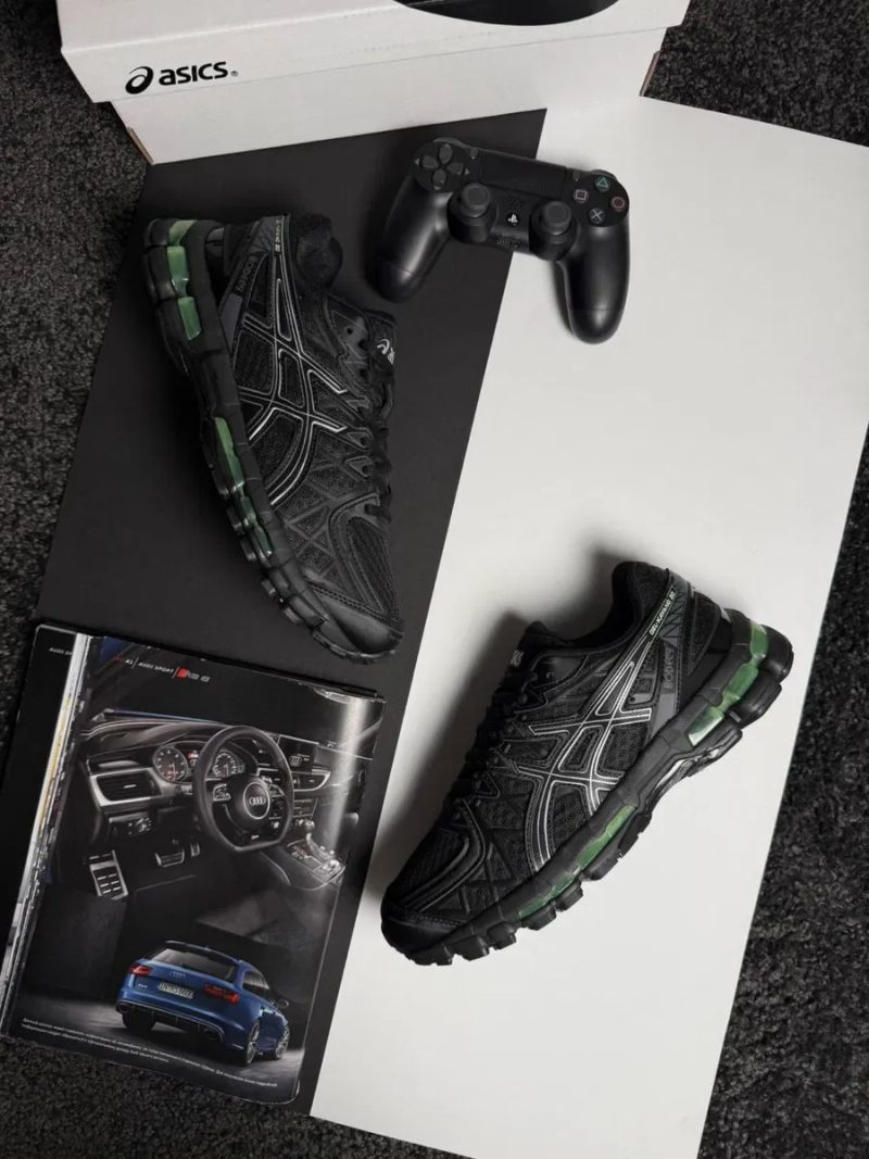 Чоловічі кросівки асікс гель каяно ASICS GEL-KAYANO 20 Black Green [41-45] — фото 8