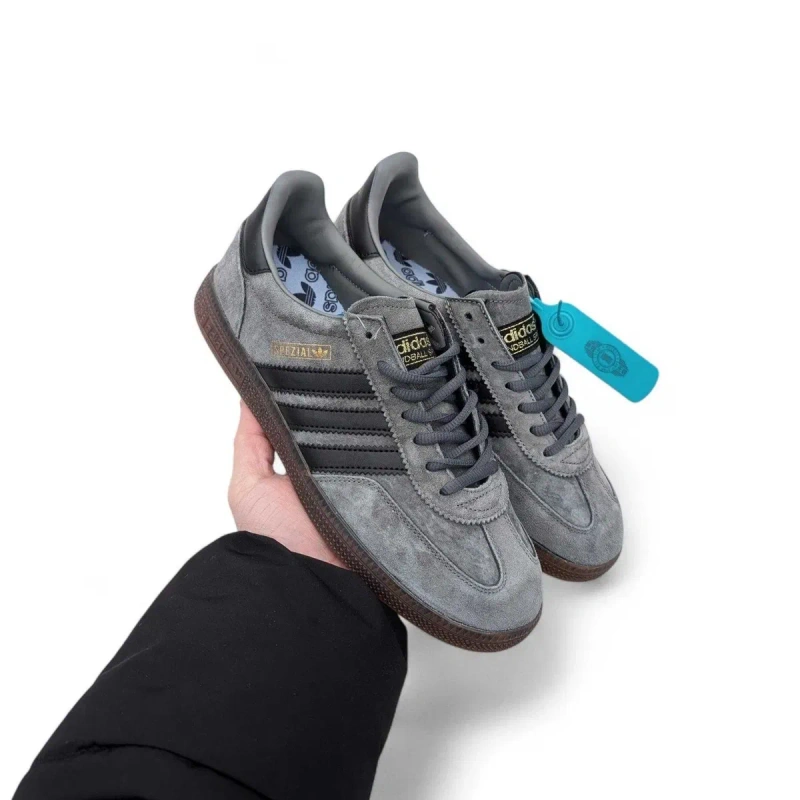 Чоловічі Кросівки кеди Adidas Spezial сірі — фото 4